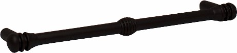Charlotte 6-in , 152mm Center to Center Matte Black Cylindrical Bar Drawer Pulls