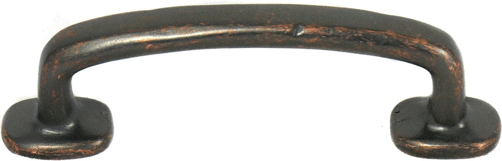 Riverstone 3-in , 76mm Center to Center Dark Antique Copper Rectangular Handle Drawer Pulls