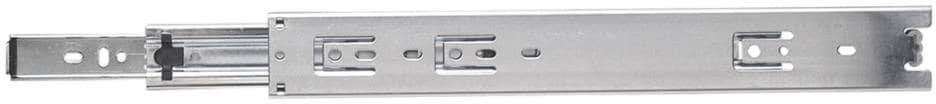 20-in Full extension Soft Close Self-Closing Side Mount Ball bearing 100-lb Load Capacity Heavy Duty Chrome Drawer Slide 1 -Pair 2 -Pieces