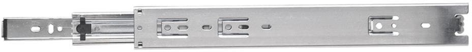 16-in 3/4 extension Soft Close Self-Closing Center Mount Ball bearing 35-lb Load Capacity Silver Drawer Slide