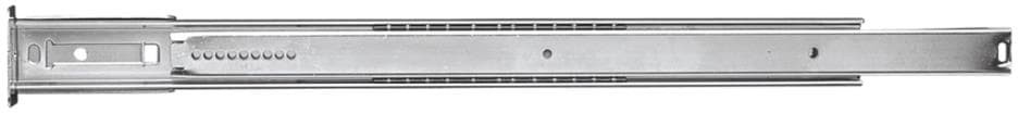 24-in 3/4 extension Soft Close Self-Closing Center Mount Ball bearing 35-lb Load Capacity Silver Drawer Slide