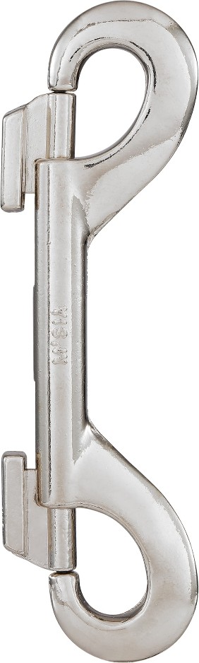 N100-272- 4-9/16-in Double Bolt Snap in Nickel