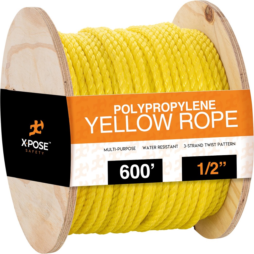 600.0-ft x 0.5 Twisted Polypropylene Rope (By-the-Roll)