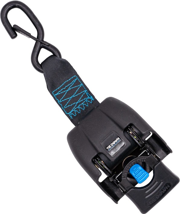 2-in x 41-in Retractable Ratchet Strap with S-Hook 3000-lb Break Strength 2 -Pack