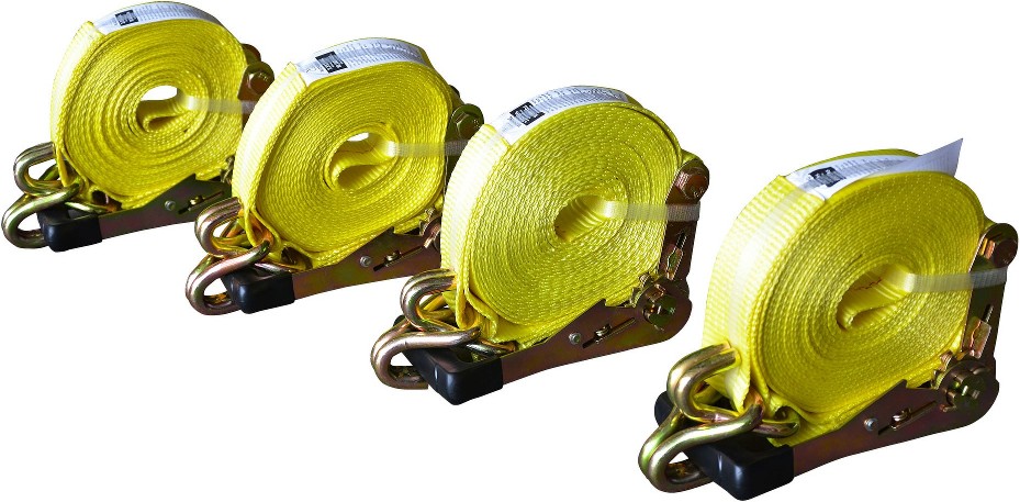 2-in x 27-ft Tie Down with J-hook 10000-lb Break Strength (4-Pack)