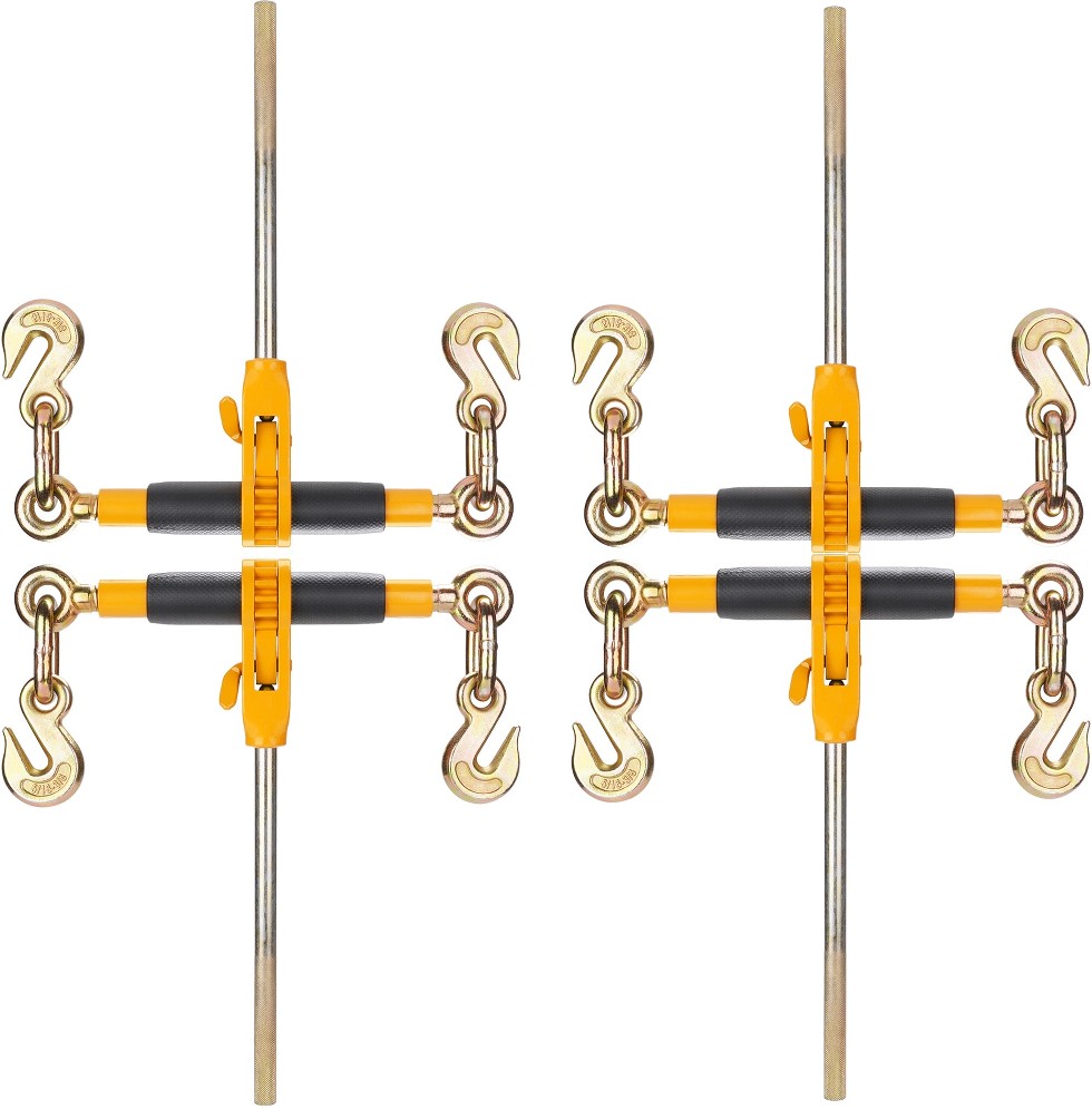 Chain Tightener. 3/8inch-1/2inch Load Binders with G80 Hooks. 12 Lbs Secure Load Capacity