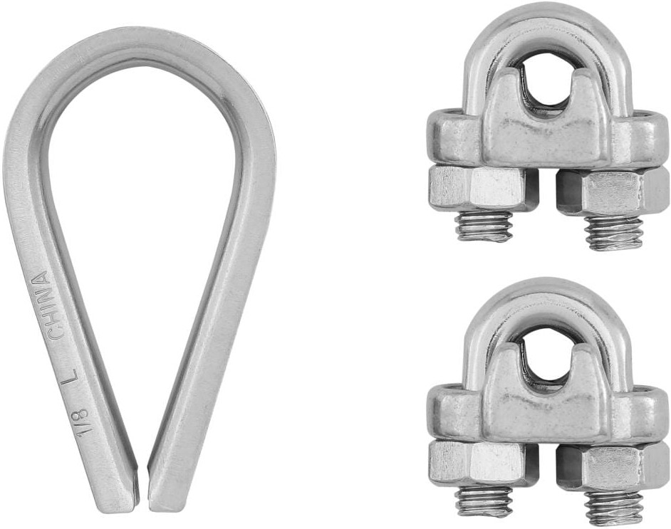 N100-349- 3/32-in x 1/8-in Cable Clamp in Stainless Steel