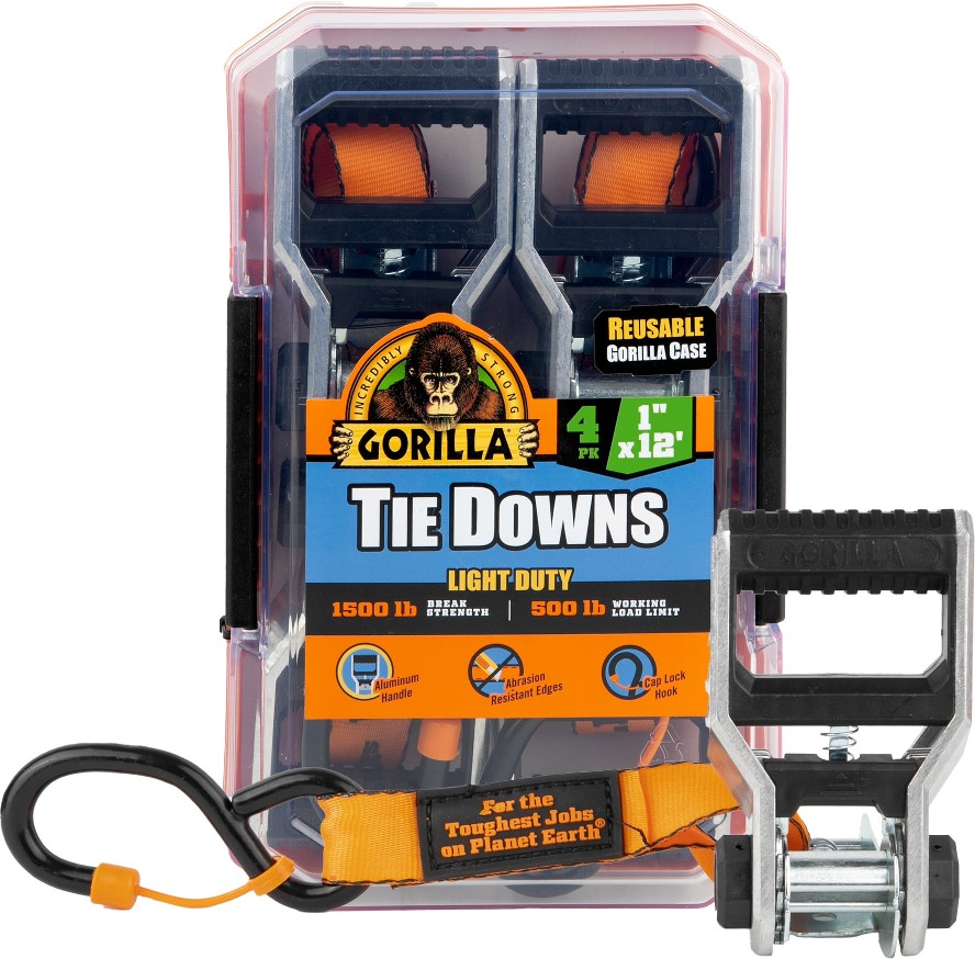 1-in x 14-ft Tie Down with S-hook 1500-lb Break Strength (4-Pack)
