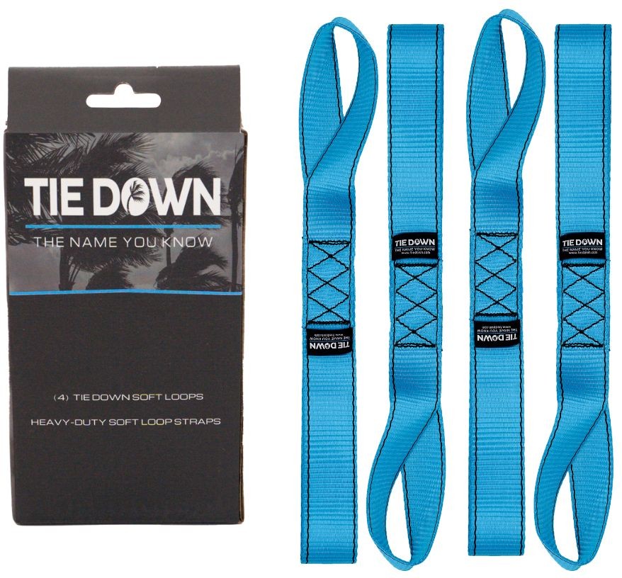 1-1/2-in x 1-1/2-ft Ratchet Strap with Loop 10427-lb Break Strength 4 -Pack