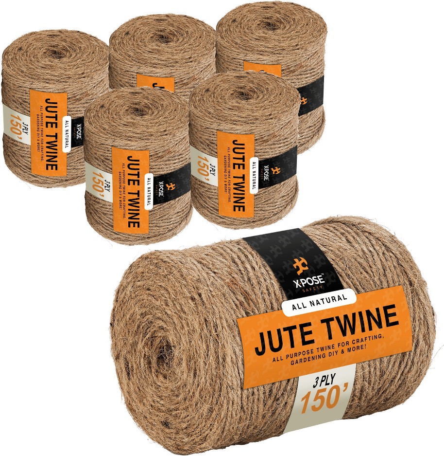 6 -Pack 150-ft Brown Jute Twine String