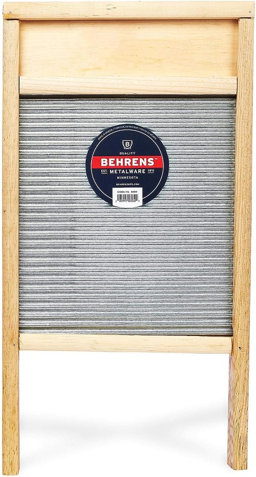BWBG12 Large Galvanized Washboard - Vintage Style and Eco-Friendly