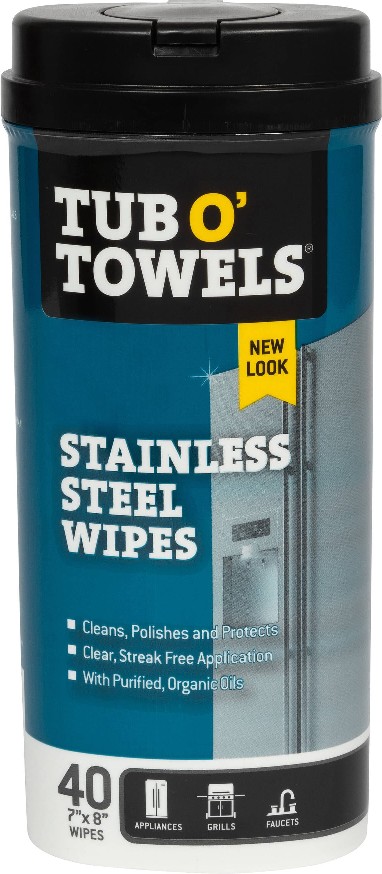 Stainless Steel Wipes 40 -Pack Polypropylene fabric Cloth