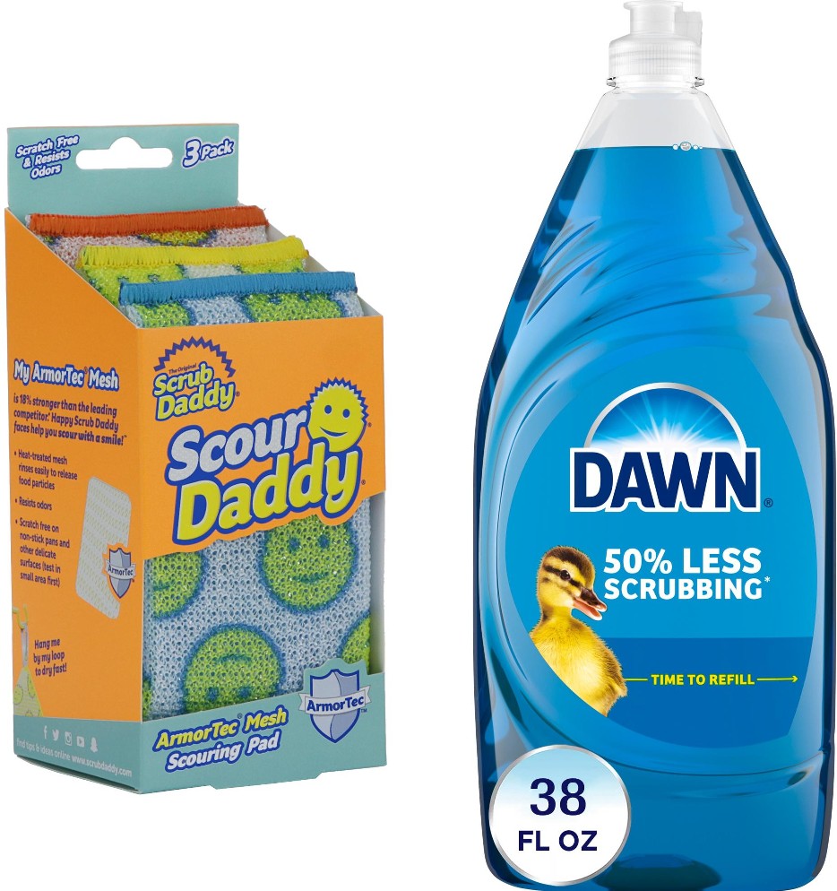 Deep Clean Duo - Dawn 39 fl-oz Dish Soap and Scour Daddy Scouring Pad