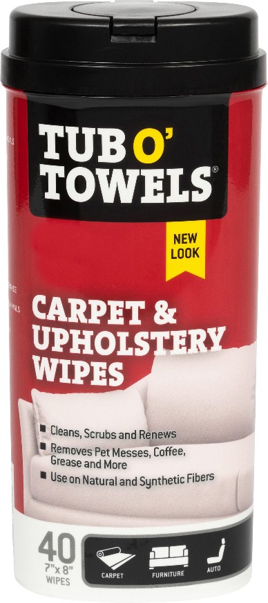 Carpet and Upholstery Wipes 40 -Pack Polypropylene fabric Cloth