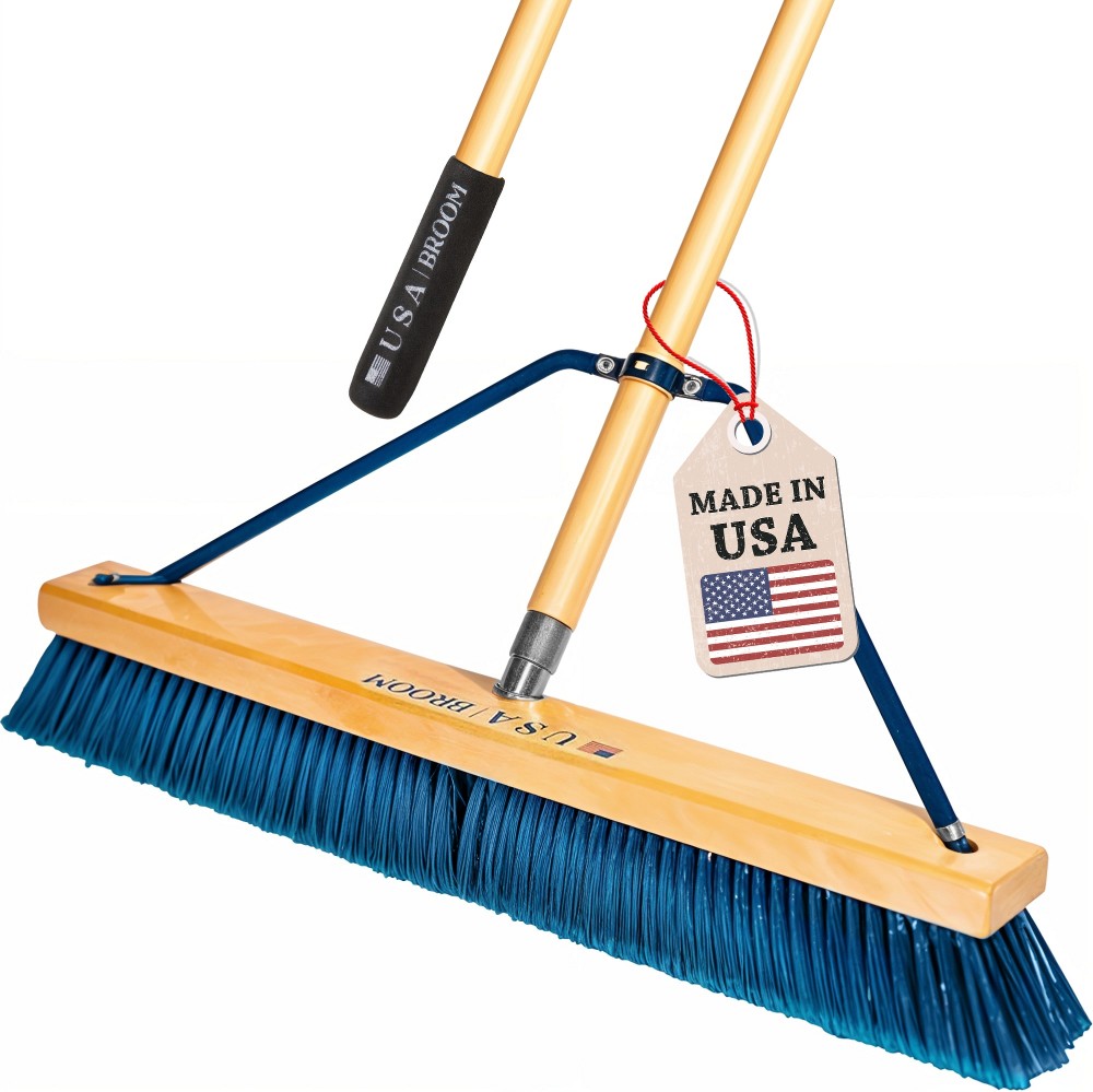 24-in Plastic Multi-surface Shop/Garage Push Broom