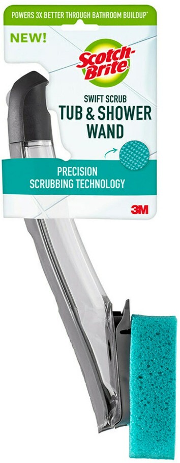 Swift Scrub Tub and Shower Poly fiber Stiff Tile and Grout Brush