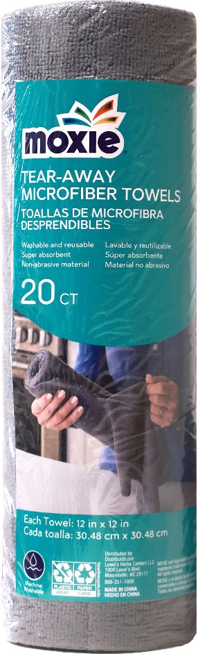 Tear Away Roll 20 -Pack Microfiber Towel