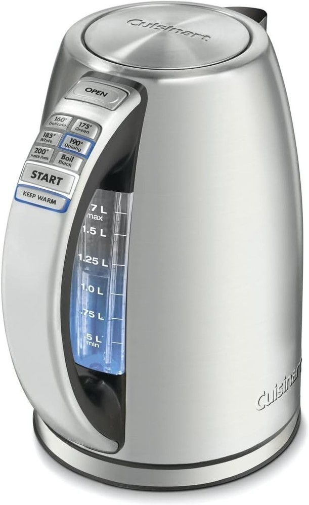 Silver 7 -Cup Cordless Electric kettle