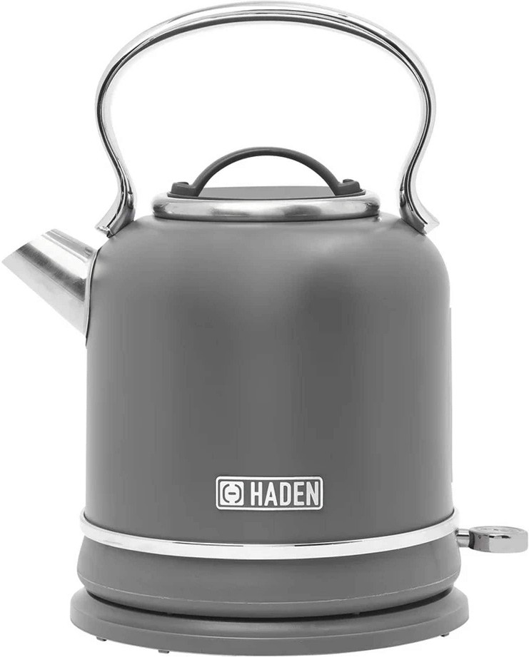 Chelsea 1.7 Liter Electric Water Kettle w/ 360-Degree Base - Grey/Chrome