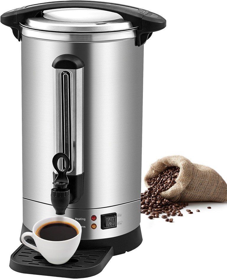 9.75L 1500W 304 Stainless Steel 65 -Cup Commercial/Residential Drip coffee maker ( 304 SUS + 430 Iron )