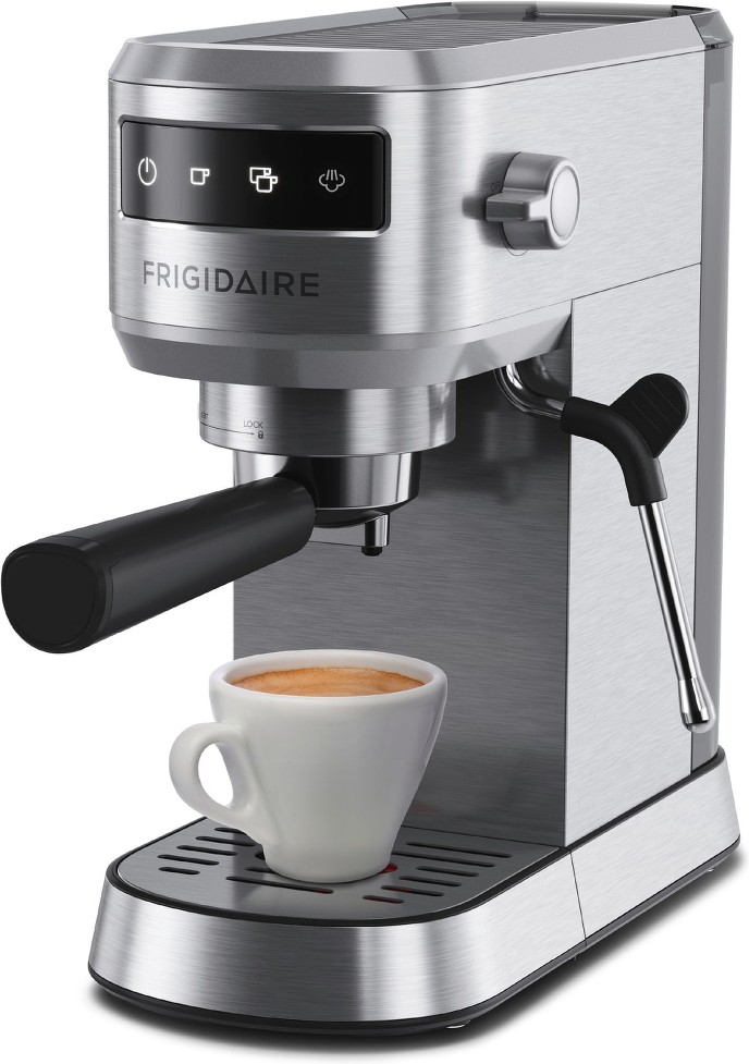 Semi automatic Stainless steel Programmable Espresso Machine with Drip Tray ( Stainless Steel )