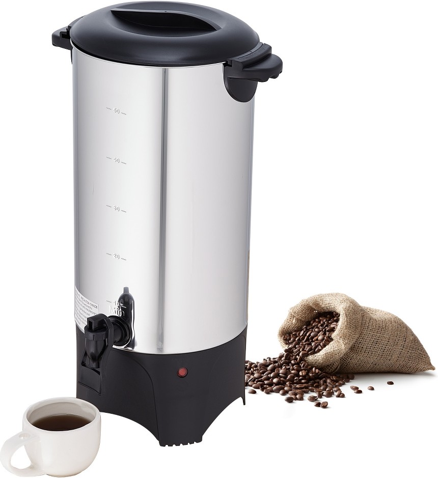 7.4L 1000W 304 Stainless Steel 50 -Cup Commercial/Residential Drip coffee maker ( 304 SUS + PP )