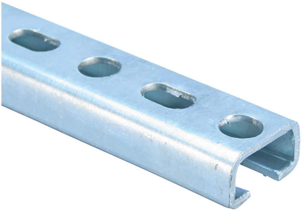10-ft 12 -Gauge Electro-galvanized Half slot channel Strut