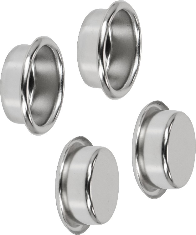 1-in Satin Nickel Sliding Closet Door Finger Pull (