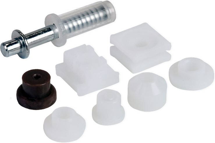 Top Pivot Pin and Roller Caps Hardware Repair Kit for Bi-fold Doors