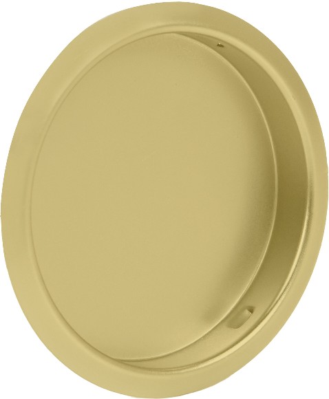 2.4375-in Soft Gold Sliding Closet Door Mortise cup Pull (