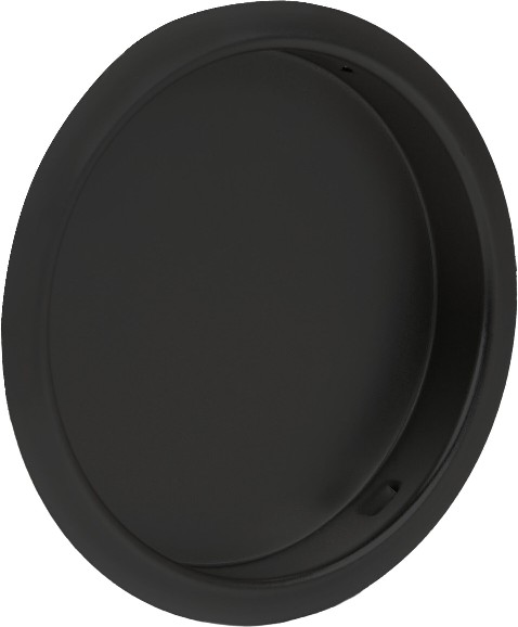 2.4375-in Matte Black Sliding Closet Door Mortise cup Pull (