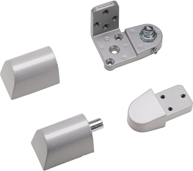 Pitco Offset Pivots Aluminum Key Control Deadbolt