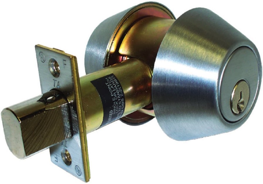 200 Series Brushed Chrome Double Cylinder Deadbolt