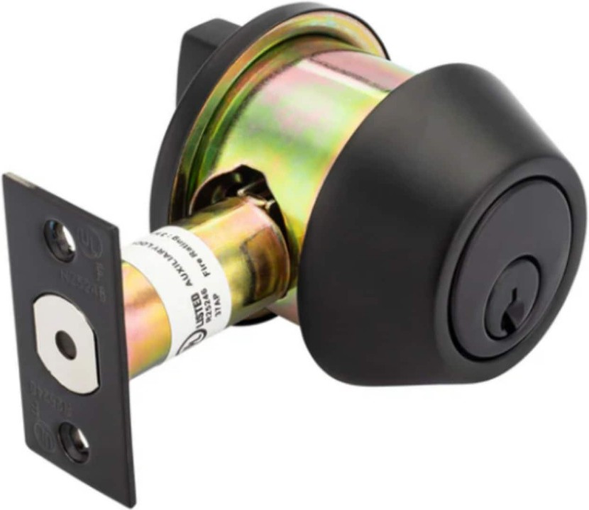 700 Series Black Single Cylinder Deadbolt
