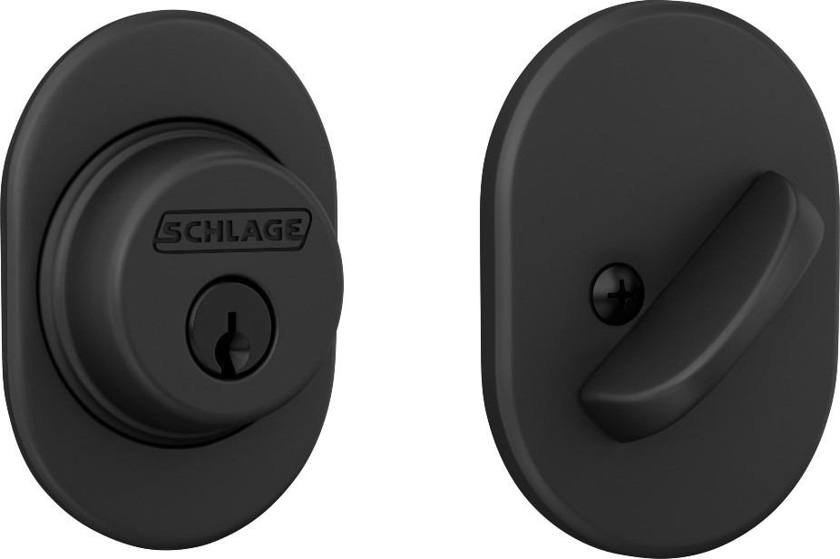 Remsen Matte Black Single Cylinder Deadbolt