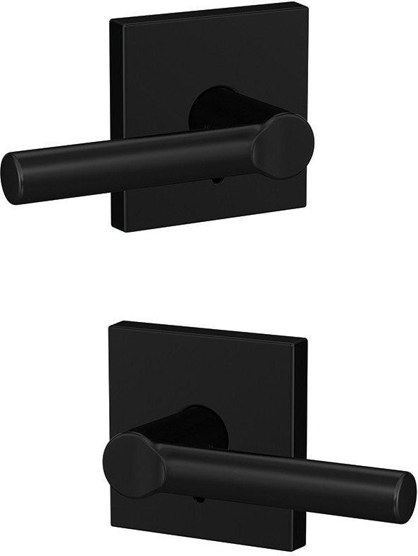 Custom Broadway - Collins Matte Black Interior Hall/Closet Dummy Door Handle