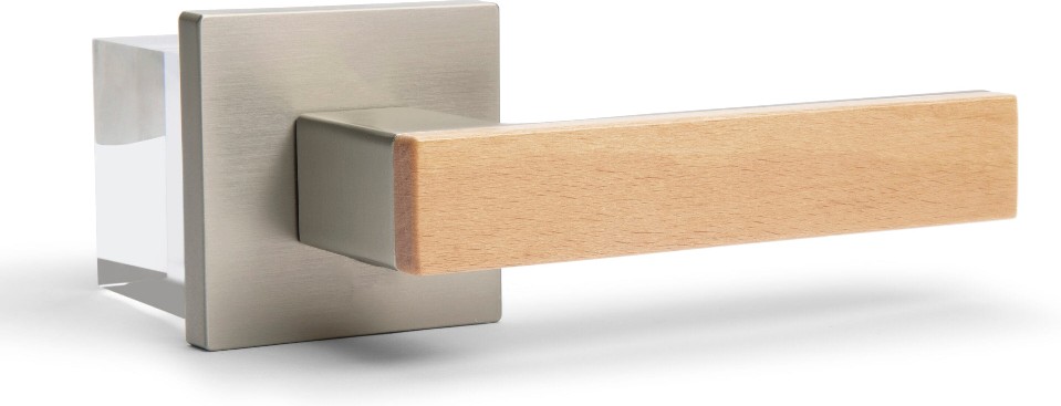 Summit Satin Nickel Left-Handed Interior Bed/Bath Hall/Closet Privacy Door Handle