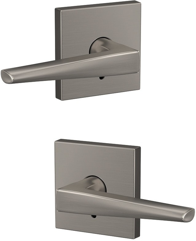 Custom Eller - Collins Satin Nickel Interior Hall/Closet Dummy Door Handle