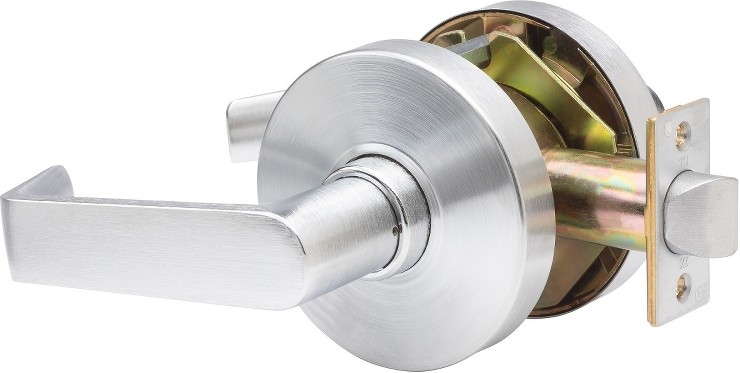 LHV Hall/Closet Brushed Chrome Interior/Exterior Hall/Closet Passage Door Handle
