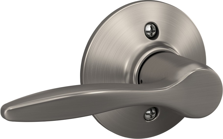 Delfayo Satin Nickel Left-Handed Interior Hall/Closet Dummy Door Handle