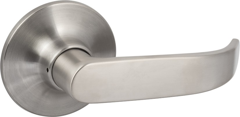 Sure-Loc Door Hardware Alder Satin Nickel Interior Bed/Bath Hall/Closet Passage Door Handle
