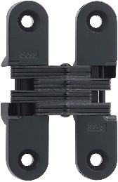208 2-3/4-in H Black E-Coat Mortise concealed Interior Door Hinge