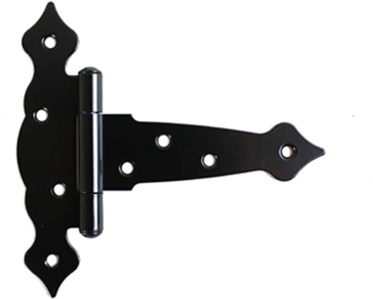 T-Hinge 6 in Decorative Style For Shed Doors Set of 3