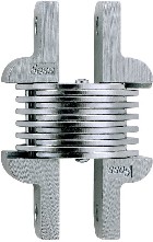 106 2-3/8-in H Satin Chrome Mortise concealed Interior Door Hinge 2 -Pack