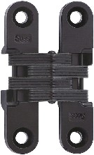 204 2-3/8-in H Black E-coat Mortise concealed Interior Door Hinge 2 -Pack
