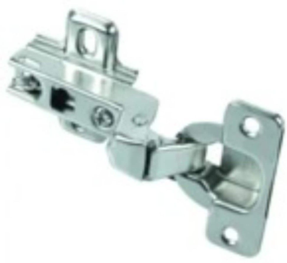 Cabinet Hinge 3-1/2-in H Satin Nickel Concealed Interior/Exterior Door Hinge 2 -Pack