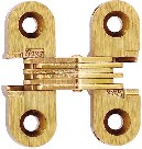 103 1-1/2-in H Satin Brass Mortise concealed Interior Door Hinge 2 -Pack