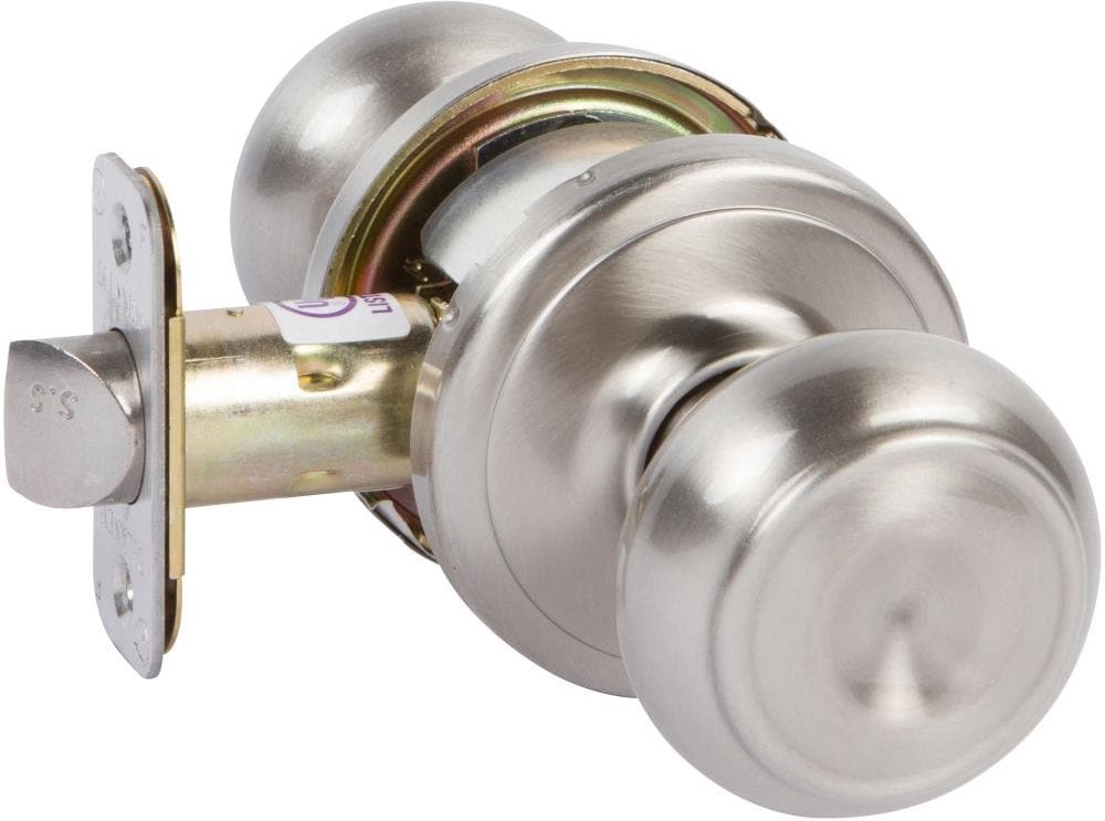 Satin Nickel Interior Hall/Closet Passage Door Knob
