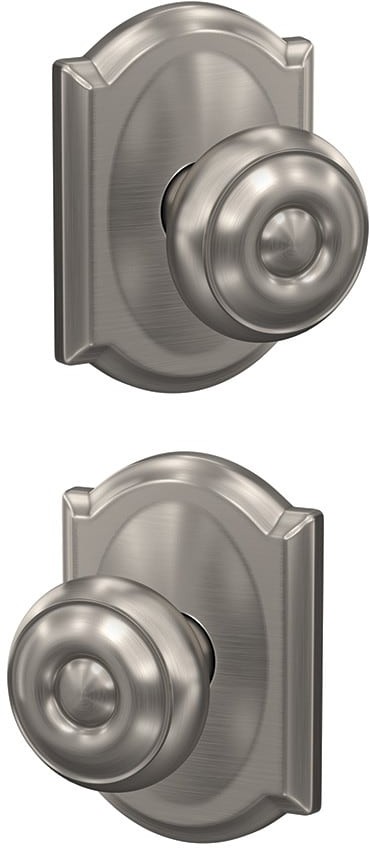 Custom Georgian - Camelot Satin Nickel Interior Hall/Closet Dummy Door Knob