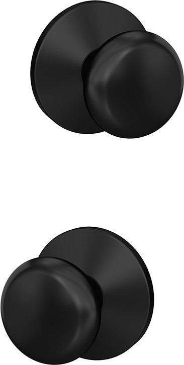 Custom Plymouth - Kinsler Matte Black Interior Bed/Bath Hall/Closet Combined Door Knob
